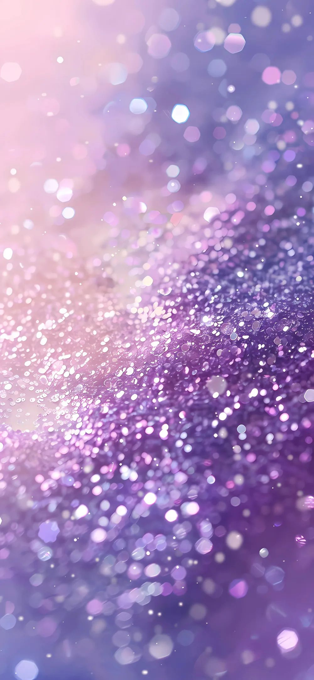 Abstract Purple Pink Glow Bokeh with Shimmering Orbs Background