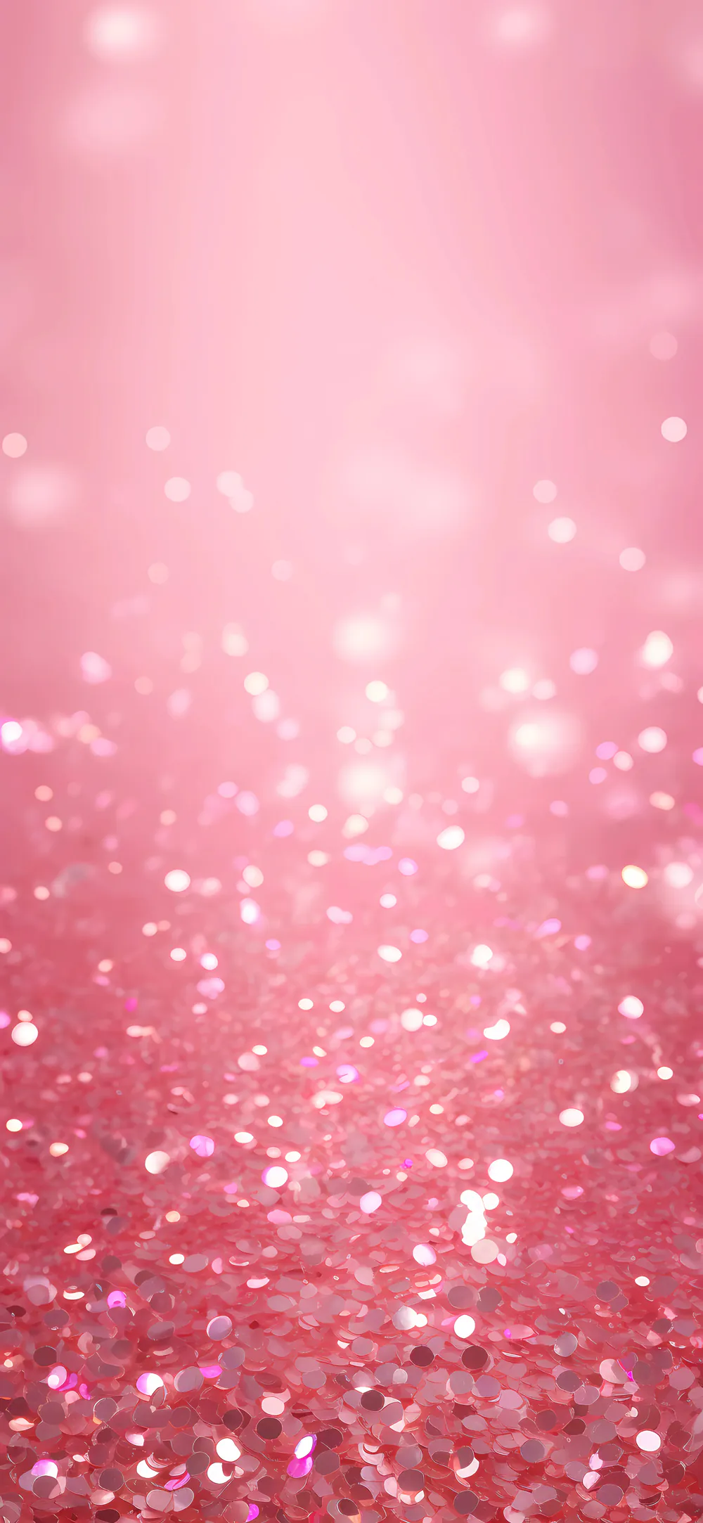 Soft Feminine Pink Glitter Shimmering Glow Gradient Wallpaper